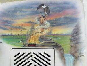 Mural on Coach