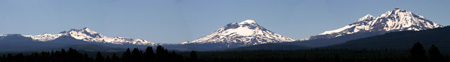 Three Sisters Mountains in Central Oregon
