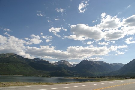 Twin Lakes in the Rocky Mountains
