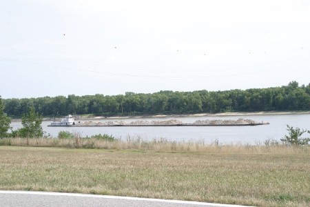  Barge on the Mississippi River