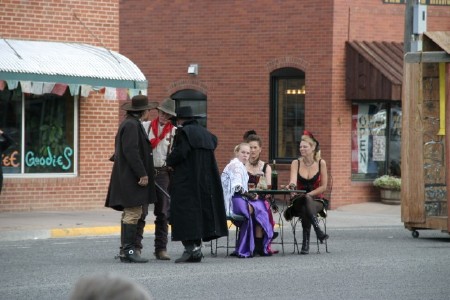 Gunfight re-enactment