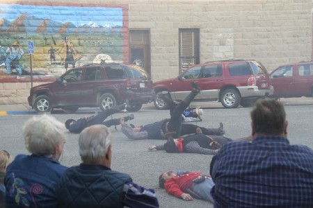 Gunfight re-enactment