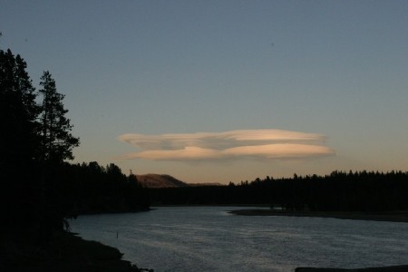 Sunset over Yellowstone