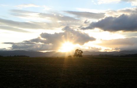 Sunset over Carlton, OR