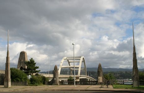 Alsea Bay Bridge at Waldport, OR