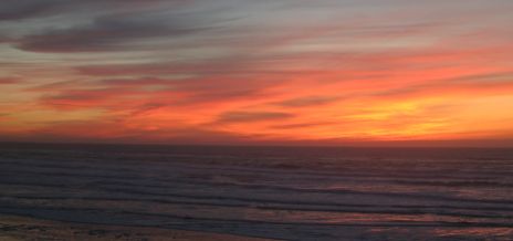 Sunset over the Pacific, near Newport, OR