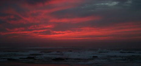 Sunset over the Pacific, near Newport, OR