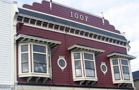 Old Victorian Building in Ferndale, CA