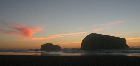 Oregon Coast Rocks at Sunset