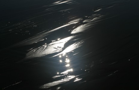 Beach Sand and Water Reflection