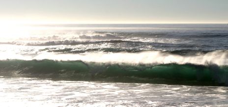 Offshore Wind on Waves at Carmel Beach