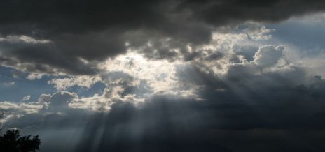 Rays of Sun Beaming through Clouds