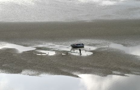 Alsea Bay on the Oregon Coast, Low Tide