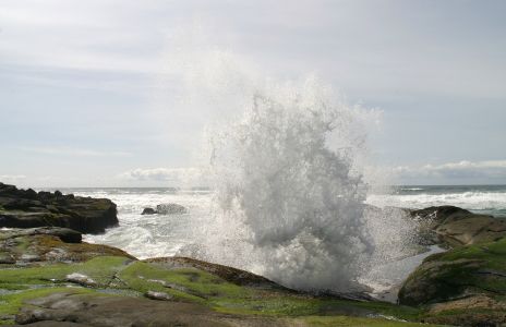 Waves Crashing on Rocks, OR 