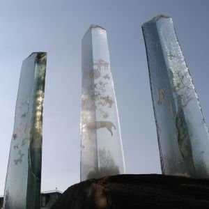 Etched Glass Sculpture