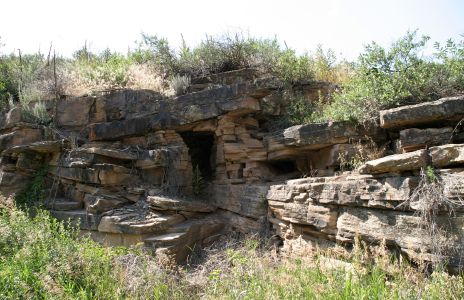Natural Rock Wall in Colorado