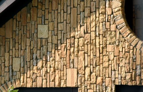 Rock Wall on a House