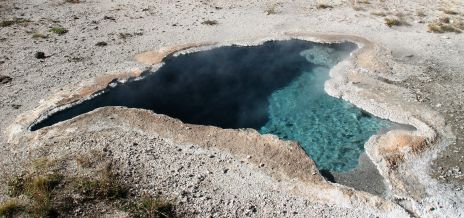 Bird Shaped Hot Spring, Yellowstone National Park