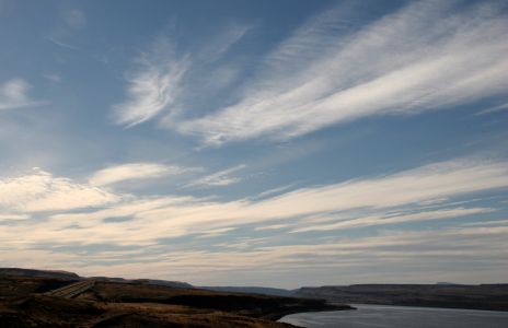 Clouds over Columbia River
