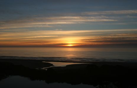 Sunset over Oregon Coast