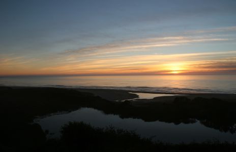 Sunset over Oregon Coast
