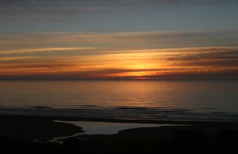 Sunset over Oregon Coast