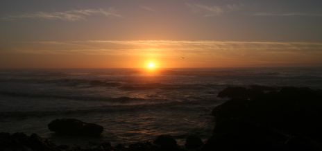 Sunset over the Pacific Ocean