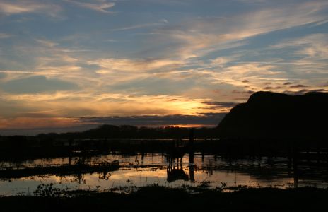 Sunset over a Dairy in Northern CA