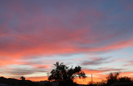 Sunset over Quartzsite, AZ