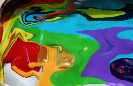 Paint Palette After a Trip Down a Windy Mountain Road