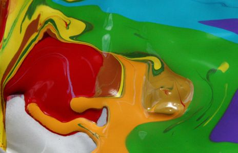 Paint Palette After a Trip Down a Windy Mountain Road