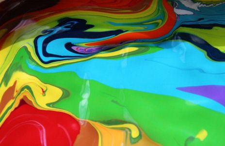 Paint Palette After a Trip Down a Windy Mountain Road