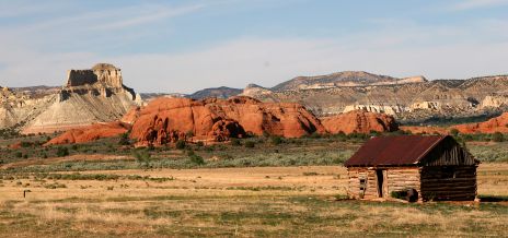 Old Log Cabin in Cottonwood Canyon, Utah