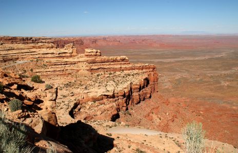 Moki Dugway, Overlooking the Valley of the Gods, Utah