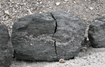 Cracked chunk of Pumice