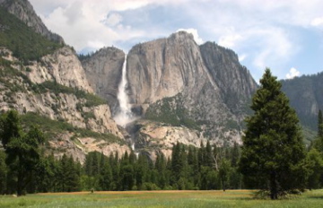 Yosemite Falls in Yosemite National Park, CA