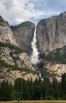 Yosemite Falls in Yosemite National Park, CA