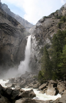 Bridalveil Falls in Yosemite National Park, CA