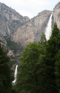 Yosemite Falls in Yosemite National Park, CA