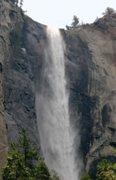 Bridalveil Falls in Yosemite National Park, CA