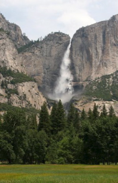 Yosemite Falls in Yosemite National Park, CA