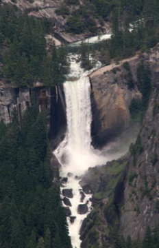 Vernal Falls from Glacier Point in Yosemite