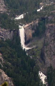 Vernal Falls from Glacier Point in Yosemite