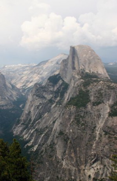 Halfdome from Glacier Point in Yosemite