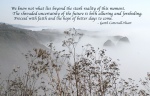 Foggy Coast with Quote