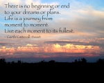 Carlton Sunset  with Quote