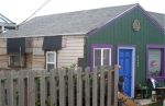Odd Colored House Under Repair