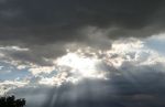 Sun Beaming through Clouds