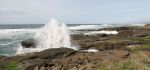 Waves Crashing on Rocks