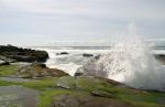Waves Crashing on Rocks